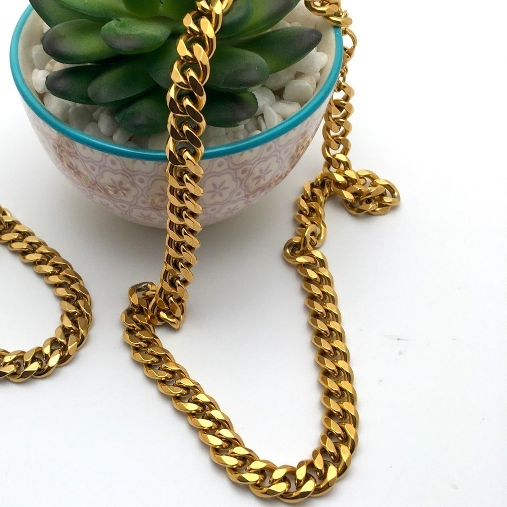 Hypoallergenic 18K Gold Cuban Cable Necklace